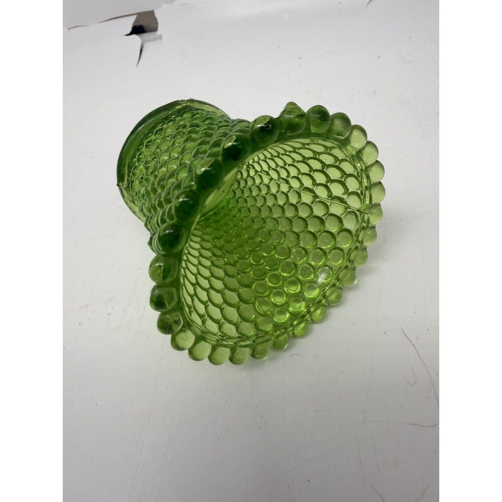 Green Hobnail Votive Cup Candle Holder